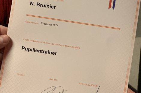 KNVB Pupillentrainer diploma